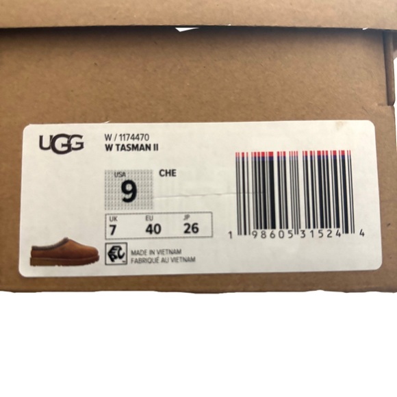 UGG Tasman ll Chestnut Slip-Ons Size 9 - Picture 10 of 11